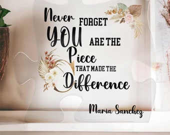 Personalized Retirement Gifts for Women, Teacher Retirement Gift, Nurse Retirement Gift, Difference You Made, Boss Retirement Gift
