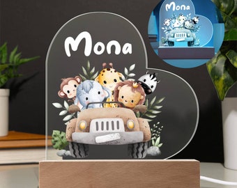 Personalisiertes Babygeschenke Nachtlicht, Baby Geschenk Personalisiert, Deko Baby Zimmer, Babygeschenk Zur Geburt, Taufgeschenk