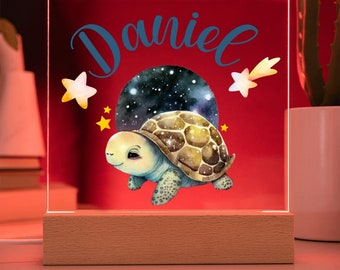 Nachtlicht Personalisiert Mit Namen, Nachtlicht Tiere Für Kinder, Babygeschenk Geburt, Kinder Nachtlicht Sterne, LED Licht Kinderzimmer