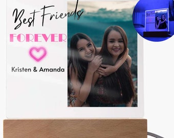 Best Friend Gift, Personalized Gift For Her, Best Friend Photo Gift, Personalized Custom Valentines Gift, Best Friend Birthday Gift