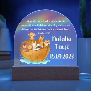 Geschenk Zur Taufe Personalisiert, Taufgeschenk Mädchen, Bibelspruch Taufe Geschenk, Taufgeschenk Von Patin, Taufgeschenk Junge image 2