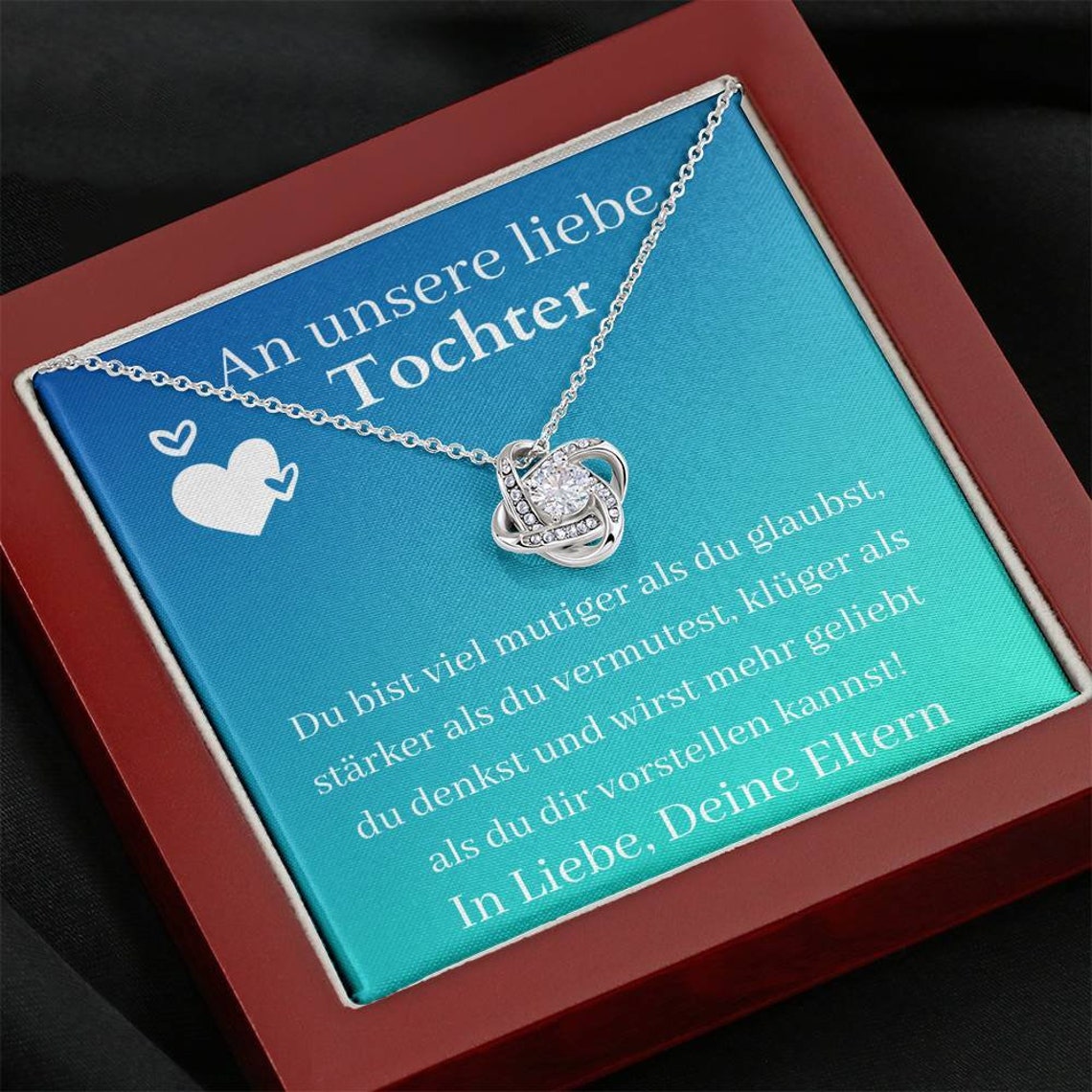 Eltern Tochter Geschenk Geschenk Für Tochter Halskette Etsy