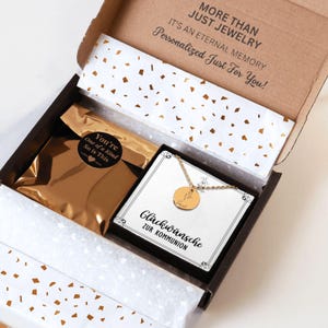 Geschenk Zur Kommunion Für Mädchen, Kette Mit Gravur Geburtsblume, Geschenkbox Kommunion Personalisiertes Geschenk Mit Namen image 6