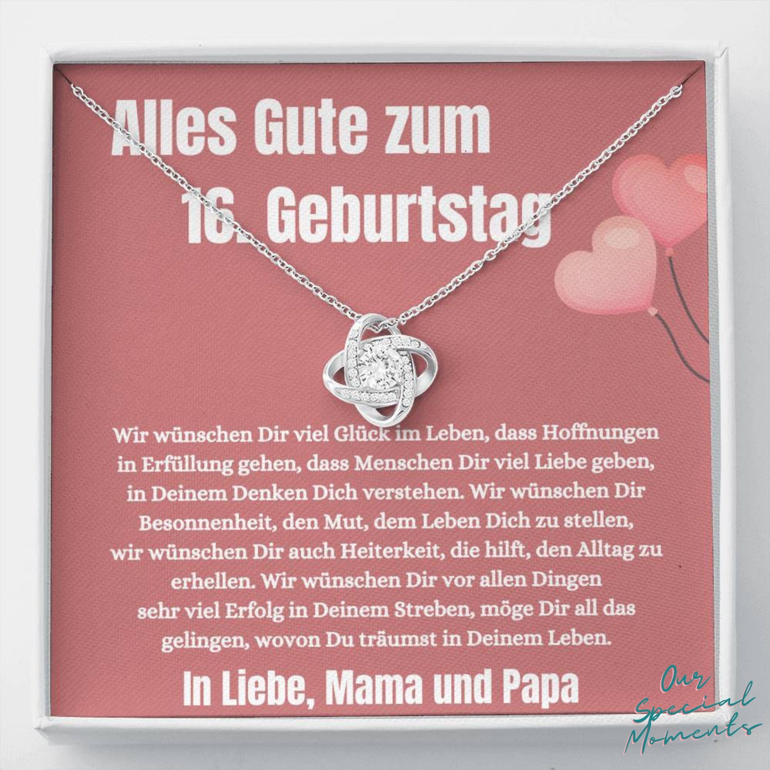 925 Silberkette 16 Geburtstag Geschenk für 16 jähriges  Etsy
