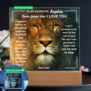 Daughter Gifts From Dad, Sentimental Gift, Father to Daughter Gift, Gift From Dad, Special Gift To Daughter, Daughter Graduation Gift
