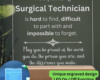 Gift Surgical Technician Week Appreciation Gift, Surgical Technician Leaving Gift, Surgical Technician Retirement Gift, Surgical Tech Gifts