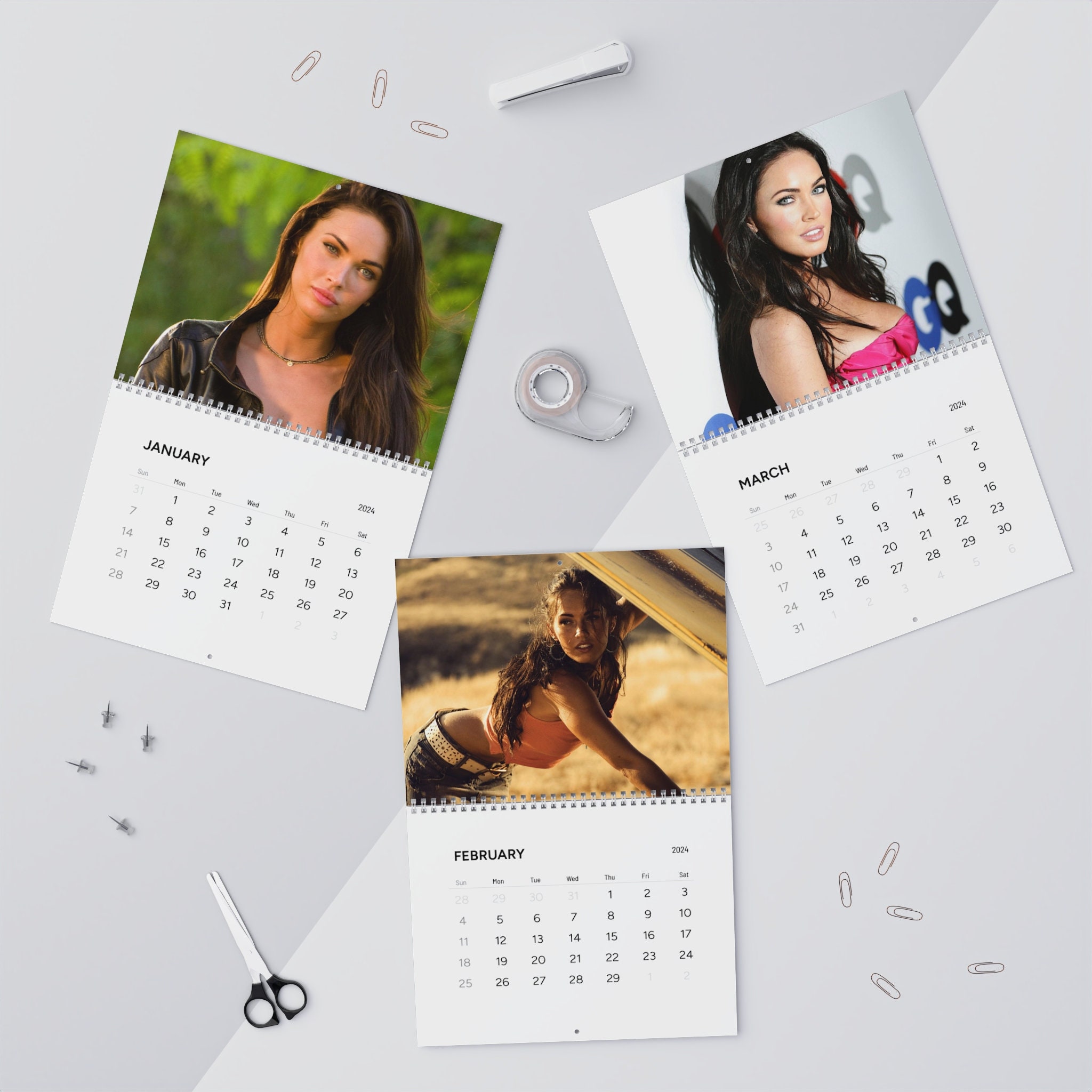 Megan Fox 2024 Wall Calendars, Aesthetic Calendar, Actress Calendar