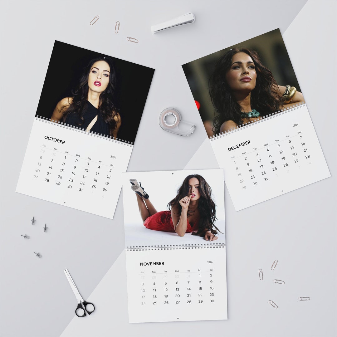 Megan Fox 2024 Wall Calendars Aesthetic Calendar Actress Etsy