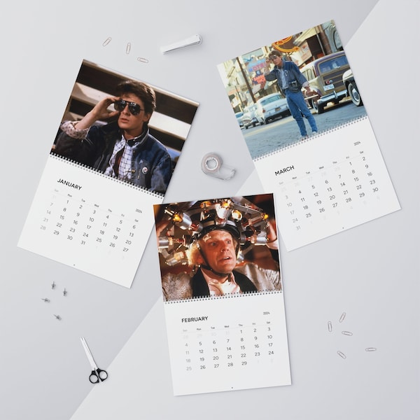 Back to the Future Calendar Etsy