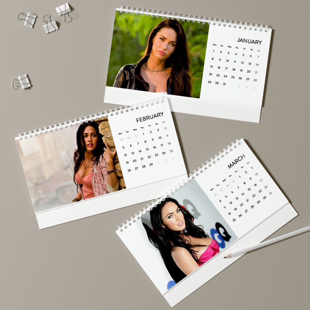 Megan Fox Calendar Aesthetic Calendar 2024 Desk Calendar Etsy