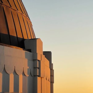 Metal Wall Art Photo Print, Griffith Park Observatory at Sunset - Square - Nature, Adventure, Floral & Architectural Photography