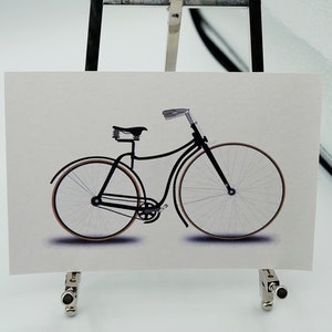 Carte postale de vélo A6, impression haute qualité sur papier cartonné lisse 300 g/m² mat ou 255 g/m² brillant.