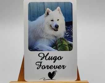 Tarjeta de bolsillo personalizada con foto en metal, para novio, novia, esposo, esposa, recuerdo fotográfico de aniversario, detalle navideño, foto personalizada