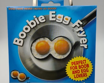 Boobie Egg Fryer, Funny Presents For Men or Women, Rude Gifts For Egg Lovers, Rude Tableware Gifts for Him Her, Novelty Kitchenware Utensils