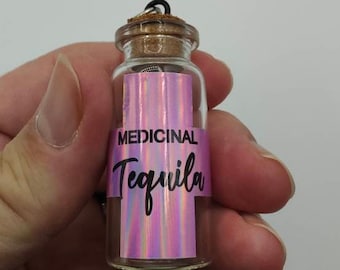 Porte-clés médicinale, bouteille de tequila, urgence, cadeau de mariage, cadeau de garçon d'honneur, homme d'honneur, marié, nerfs mariage, porte-clés, cadeaux d'enterrement de vie de garçon