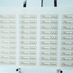 84 x Clear Champagne Foiled Gloss/Matt Lip Gloss, Lip Balm, Cosmetic Labels, Matt or Gloss Transparent Packaging Branding Stickers