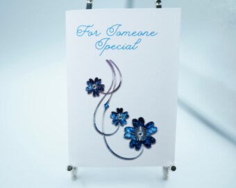 For Someone Special Rhinestones A6/A5 Greetings Card High Quality Print on 300gsm Smooth Card. Comes with Conqueror envelope.