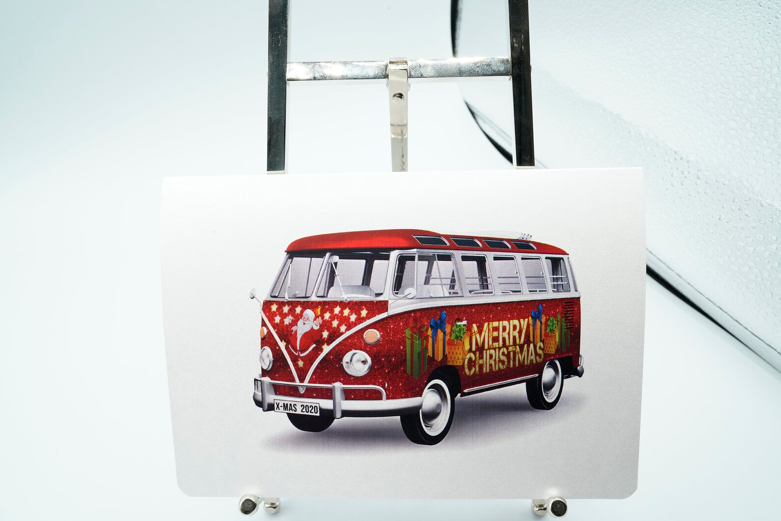 Babbo Natale Camper Natale A6/A5 Biglietto di auguri Stampa di | Etsy