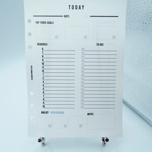 135 gsm drukowany dzień na jednej stronie planer godzinowy, wkładki do planera A5, wkład do planera dziennego, planer dzienny A5, wkładki Filofax A5, planer A5