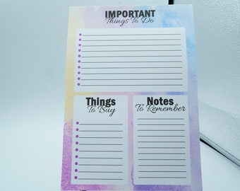 A5 To Do List Pad Notepad Book Things To Do Planner Desk Pad With Tear Off Pages, Notebook, Week A Head, Planner Pad, Weekly Planner Notepad