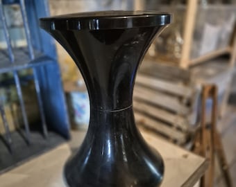 Vintage Black Tam Tam Stool Mid Century Plastic Accent Seat