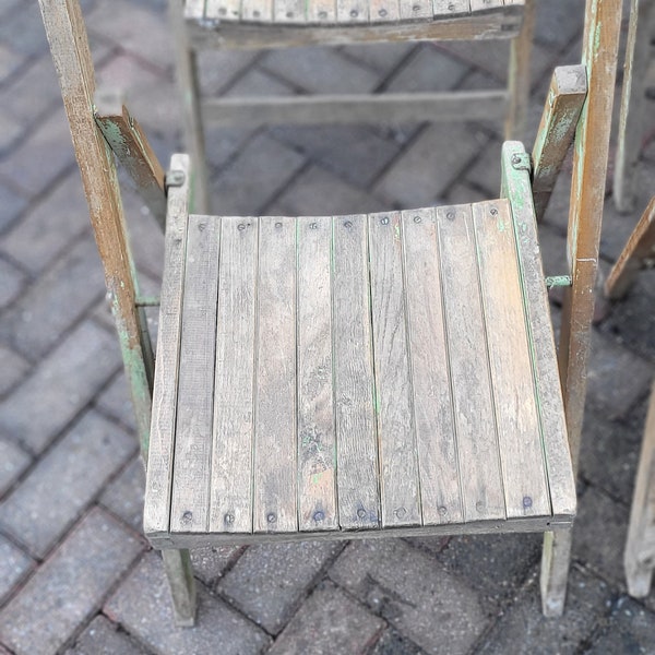 Vintage wooden folding chair, Folding chair