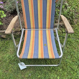 Vintage folding chair, Camp chair, Garden chair