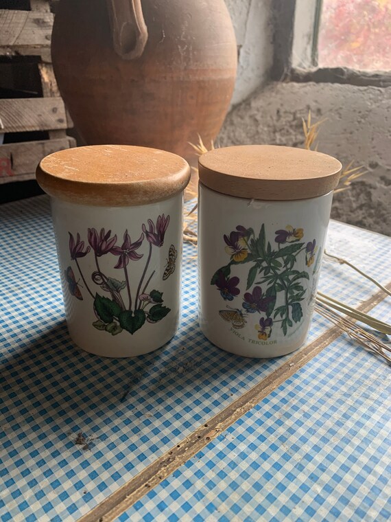 Vintage Pots Storage Pots Retro Pots Kitchen Pots With Etsy