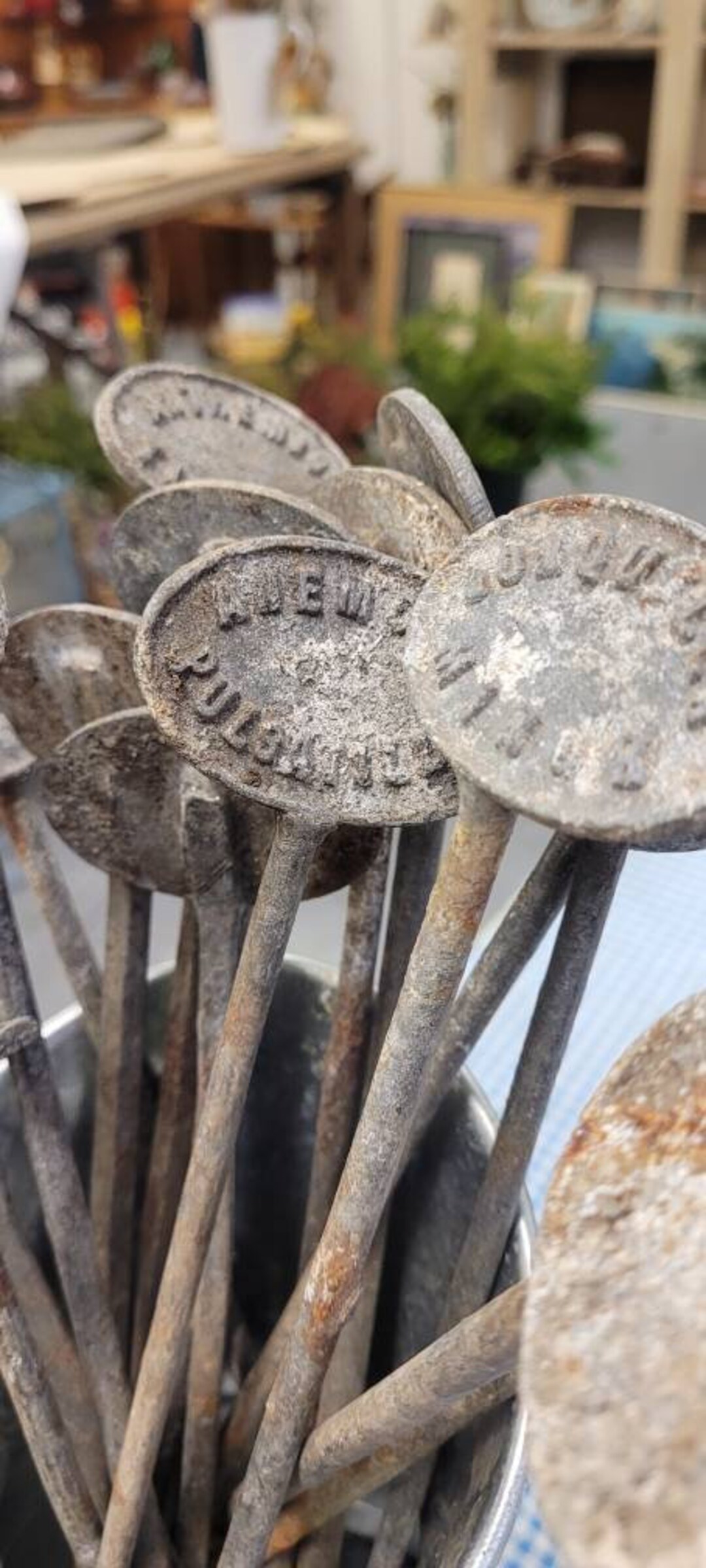 Vintage Plant Labels Metal Plant Labels Etsy