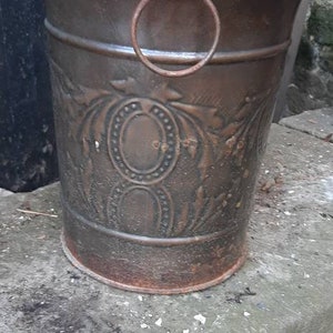 Vintage metal planters, Planters, Plant pots with handles, small planter