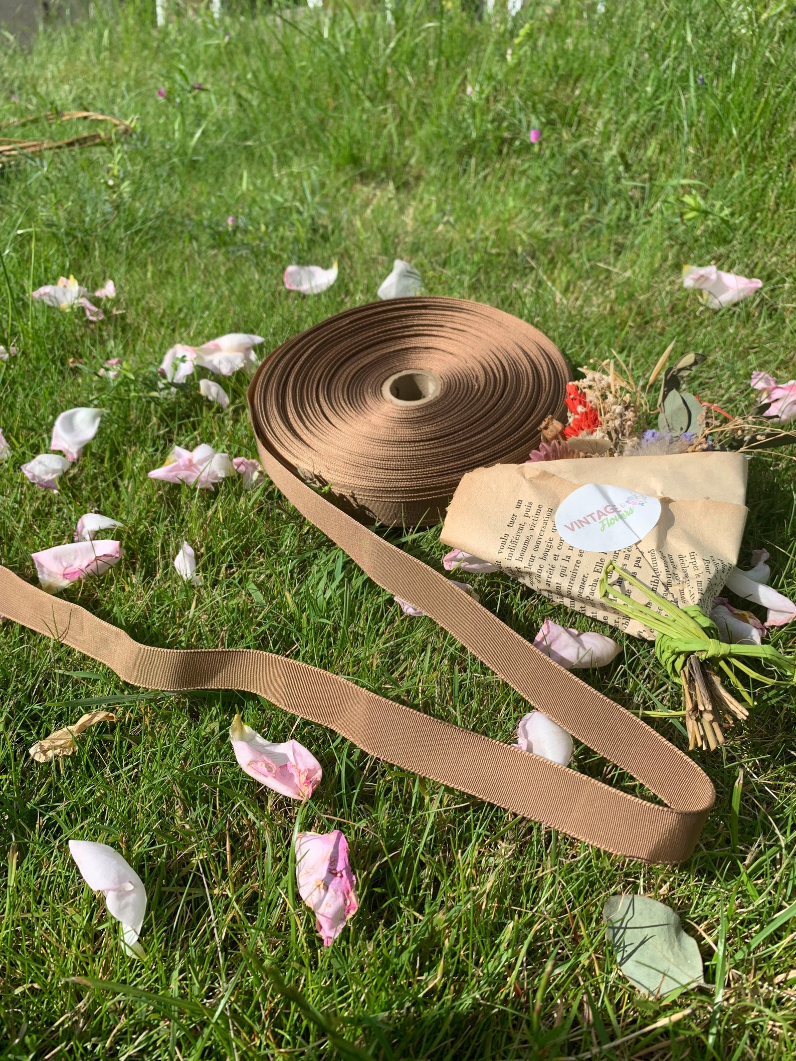 Vintage Brown Vintage Ribbon Chocolate Brown Ribbon Light - Etsy UK