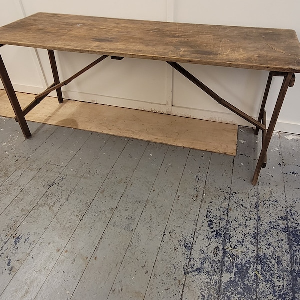 Vintage trestle table