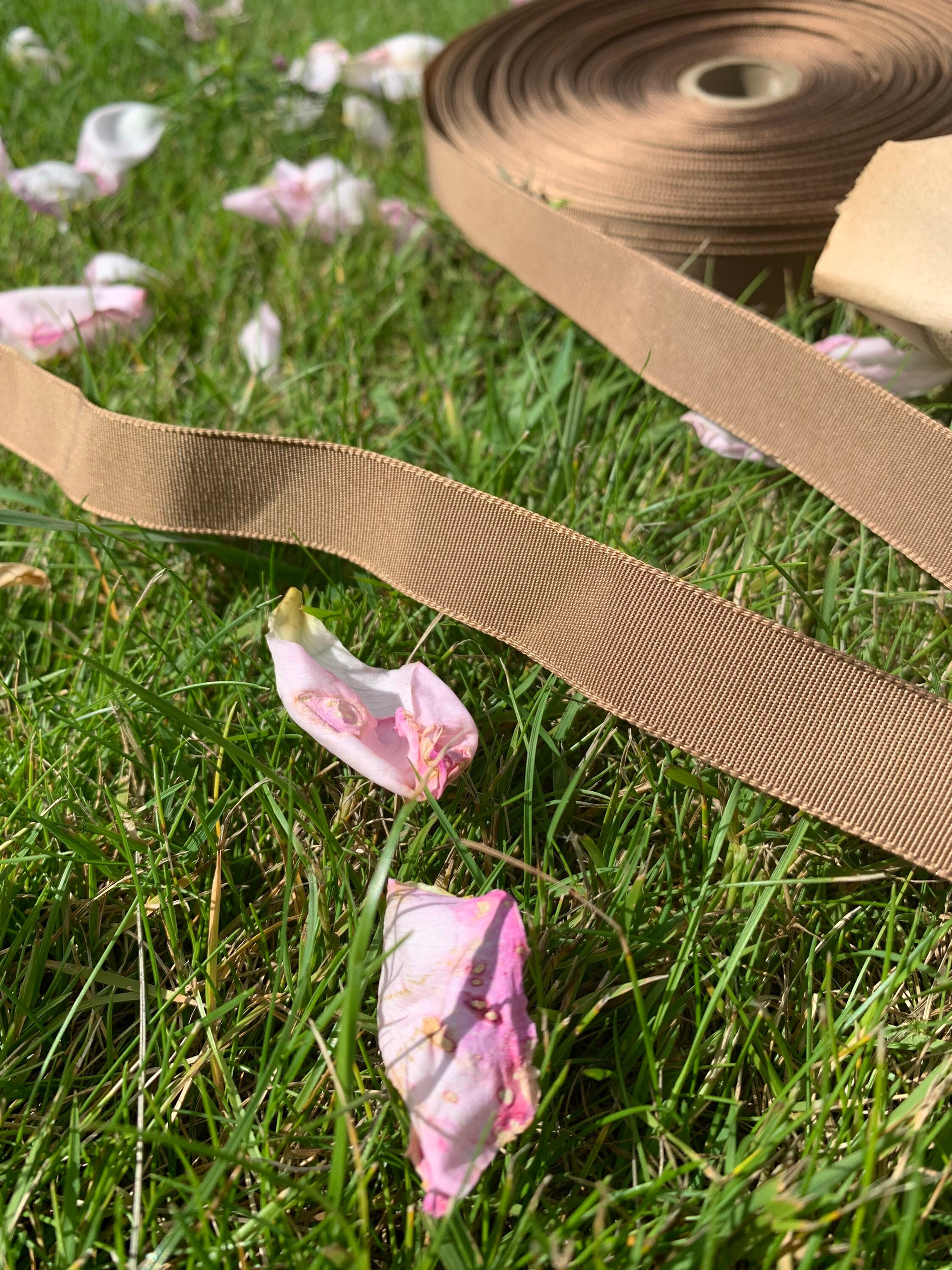 Brown vintage ribbon chocolate brown ribbon light brown | Etsy