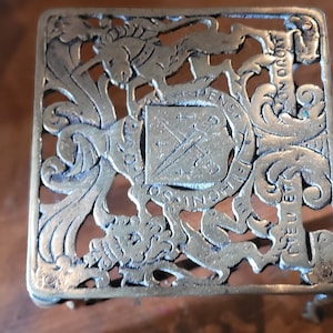 Brass vintage trivet, Brass stand, Trivet