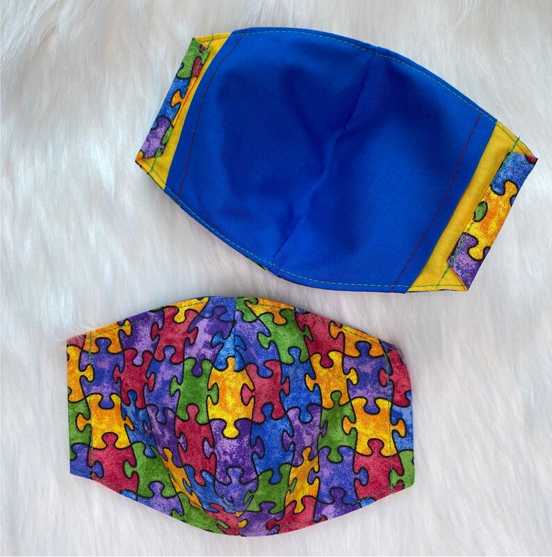 Autism Awareness Face Mask Autism Face Mask Autism Mask Etsy