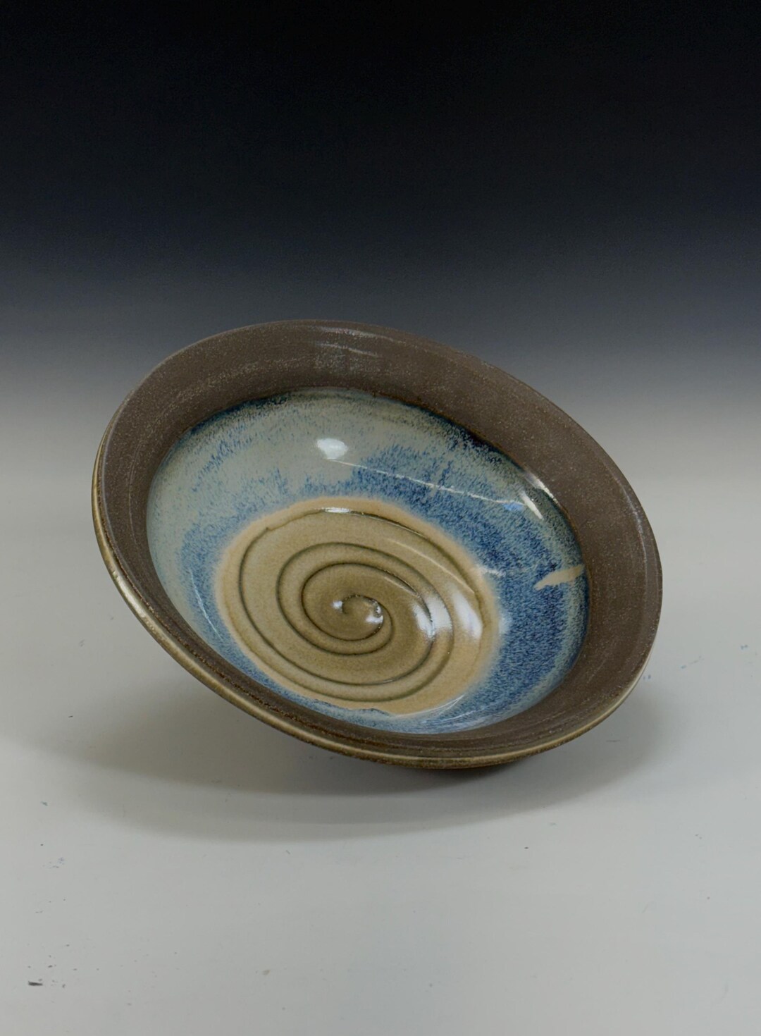 Wave Rim Bowl Dark Brown Wave Rimmed Bowls - Etsy