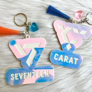 Seventeen Logo Keychain, Seventeen Logo, Seventeen Keychain, Carat Keychain, Carat Logo Keychain, Seventeen Merch, Seventeen Kpop, Carat