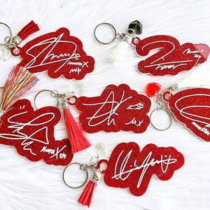 Monsta X Autograph Keychain, Monsta X Keychain, Monsta X Merch, Kpop Keychain, Kpop Accessories, Monsta X Accessories, Monsta X Shownu, Kpop
