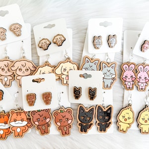 ATEEZ Baumeln Ohrringe, ATEEZ Ohrstecker, ATEEZ Pins, Ateez Ohrring Set, Kpop Ohrring Set, Ateez Merch, Kpop Geschenke, Ateez Ohrringe, Kpop