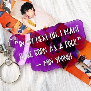 BTS Funny Keychain, Min Yoongi Keychain, Bts Suga Quotes, Funny Kpop Bts Keychain, Bts Concert Merch, Bts Suga Iconic Quotes, BTS Gifts