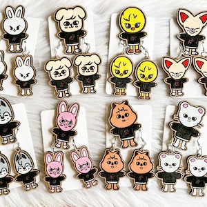 Stray Kids Skzoo Earrings, Stray Kids Skzoo Pins, Stray Kids Merch, Stray Kids Skzoo, Stray Kids Earrings, Skzoo Pin, Skzoo Earrings, Kpop