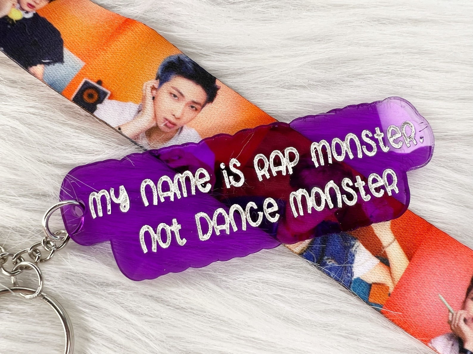 Bts hiphop monster keychain deals
