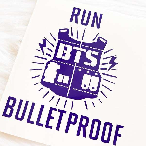 Run BTS, Run Bulletproof, BTS Car Decal, BTS Vinyl Decal, Bts Proof Decal, Bts Proof, Bts Car Sticker, Bts Stickers, Bts Logo Decal, Bts