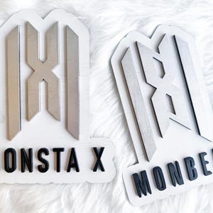 Monsta X Decoration, Monsta X and Monbebe Wooden Wall Decor, Monsta X IM, Monsta X Shownu, Monsta X Wonho, Monsta X Kihyun, Monsta X Merch