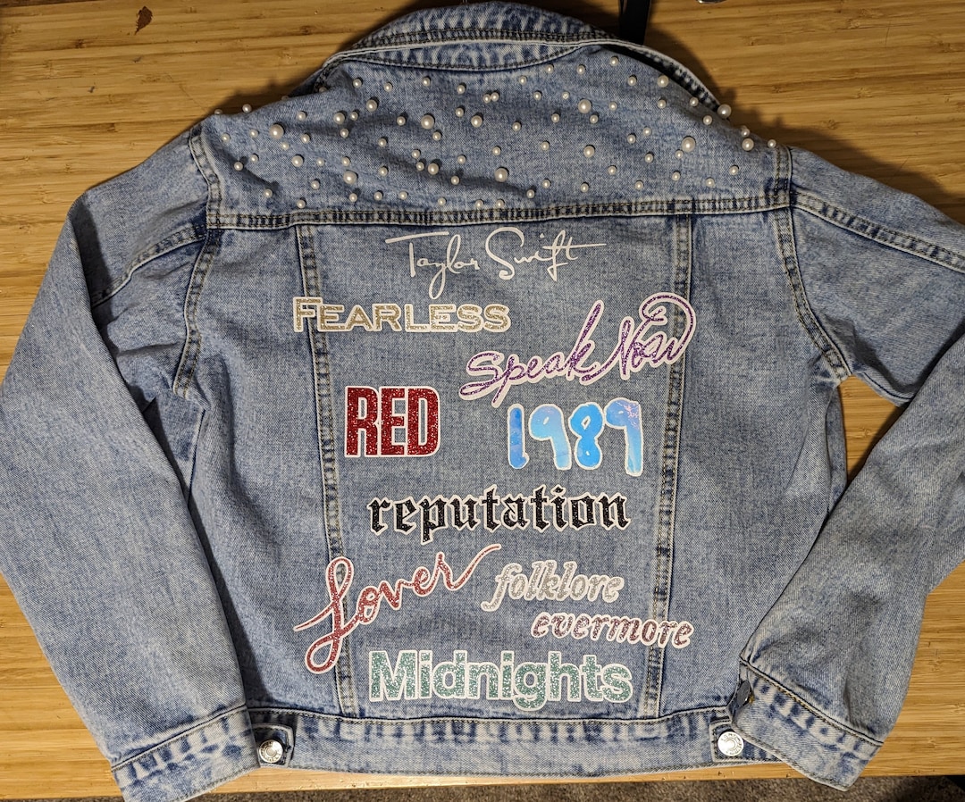 Taylor Swift Era Album Jean Jacket - Eras Tour Outfit
