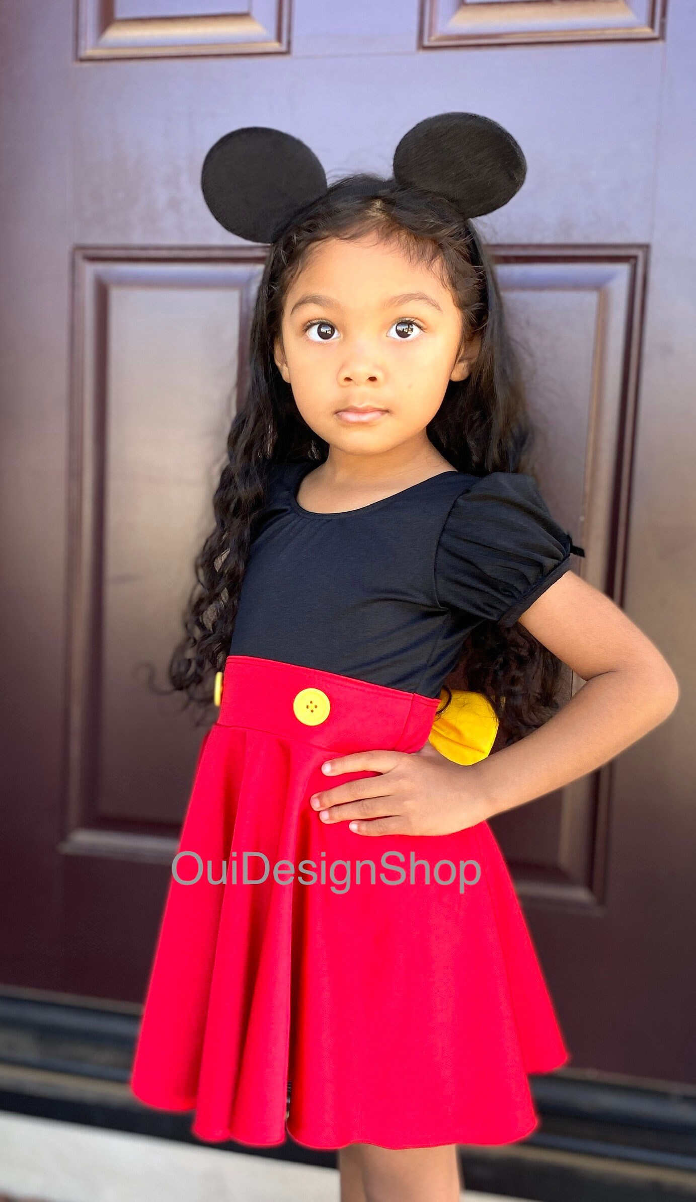 Mickey Mouse Dress Cute Disney Outfit Baby Birthday Outfit Girls Mickey