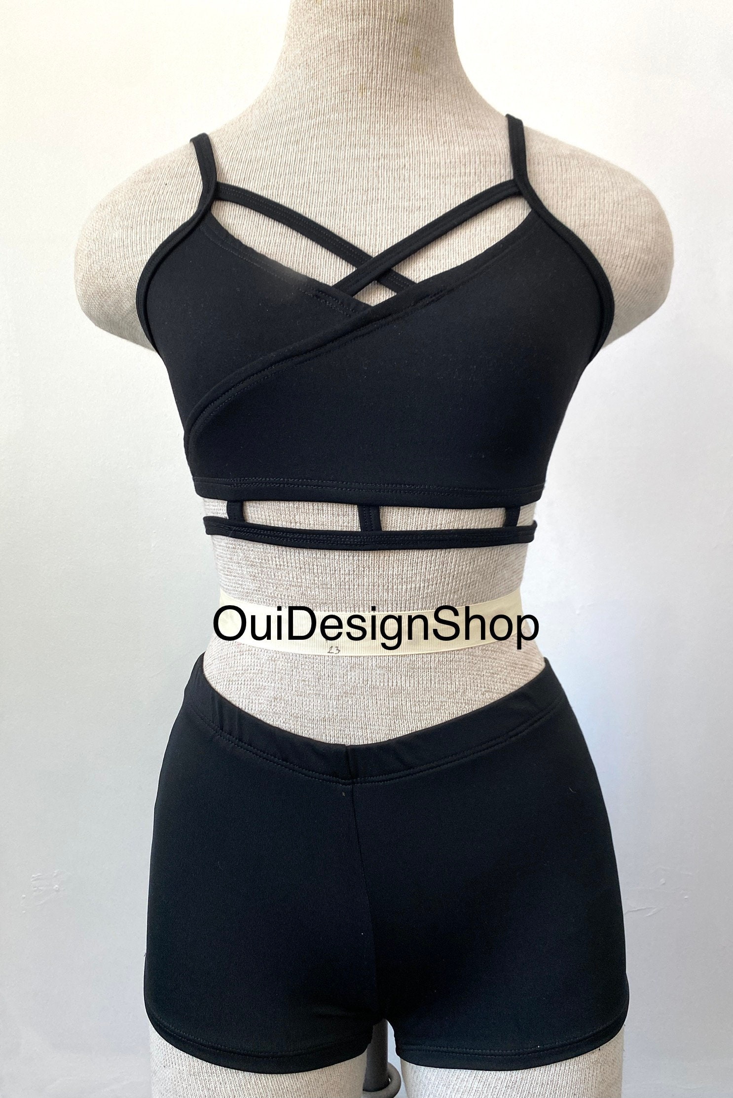 Cage Top Dance & Gymnastic Wear Girls Tops/bottom Set Cute Etsy