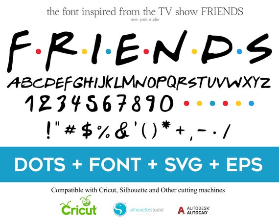 Friends Font Svg Friends Svg Friends Alphabet Svg Friends Etsy