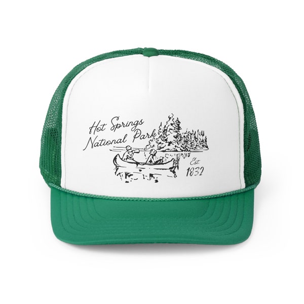 Hot Springs National Park Hat, Arkansas Hat, Retro Trucker Cap, Snapback Hat, Mesh, Rope Cap, Souvenir Hat, Dad Cap,  Ironic Hat