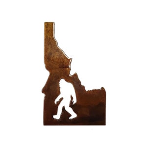 Idaho Bigfoot Magnet - Bigfoot Gift, Forest Art, Nature Gift, Made in the USA